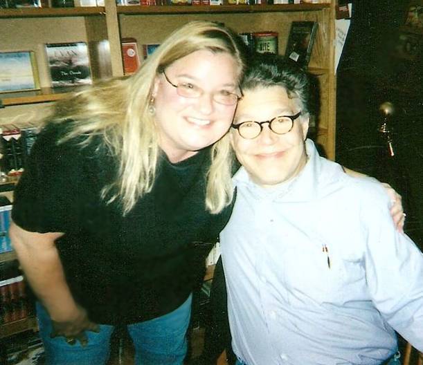 Gretchen Obert at an Al Franken book signing event last fall
